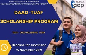 DAAD-TUAF Scholarship 2022 intake