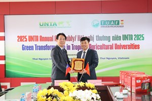 MOU Signing Ceremony between Thai Nguyen University of Agriculture and Forestry (TUAF) and National Pingtung University of Science and Technology (NPUST), Taiwan.