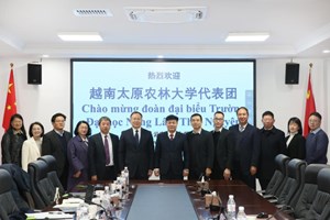 Leaders of Thai Nguyen University of Agriculture and Forestry Visit and Work in Yunnan, China