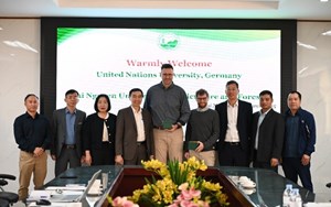 Delegation from United Nations University (UNU), Federal Republic of Germany, Visits and Works with Thai Nguyen University of Agriculture and Forestry